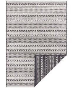 Binnen & buiten vloerkleed Pytha - zwart - overzicht boven, thumbnail Binnen & buiten vloerkleed Pytha - zwart - overzicht boven, thumbnail