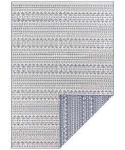 Binnen & buiten vloerkleed Pytha - blauw - overzicht boven, thumbnail