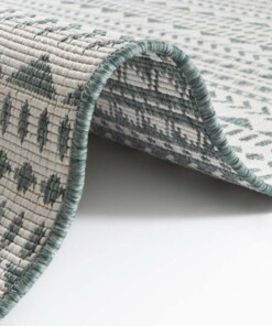 Binnen & buiten vloerkleed Pytha - groen - close up, thumbnail