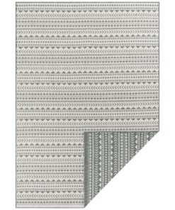 Binnen & buiten vloerkleed Pytha - groen - overzicht boven, thumbnail