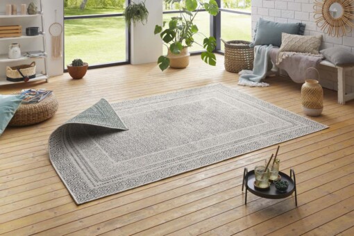 Binnen & buiten vloerkleed Retro - groen - sfeer