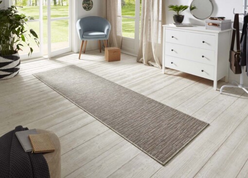 Vloerkleed binnen & buiten sisal-look Nature  - crème/multi - sfeer