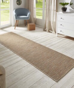 Loper binnen & buiten sisal-look Nature  - terra/multi - sfeer