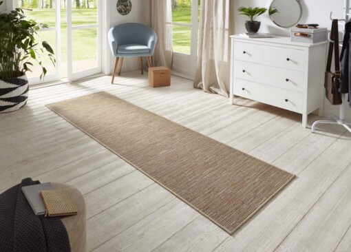 Loper binnen & buiten sisal-look Nature  - terra/multi - sfeer