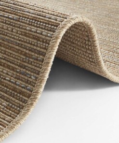 Loper binnen & buiten sisal-look Nature  - goudbruin - close up, thumbnail