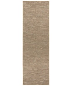 Loper binnen & buiten sisal-look Nature  - goudbruin - overzicht boven