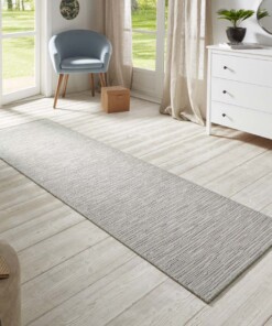 Loper binnen & buiten sisal-look Nature  - crème/grijs - sfeer