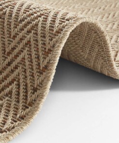 Loper binnen & buiten sisal-look Nature  - beige/terra - close up, thumbnail Loper binnen & buiten sisal-look Nature  - beige/terra - close up, thumbnail