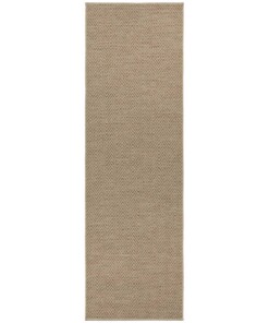 Loper binnen & buiten sisal-look Nature  - beige/terra - overzicht boven