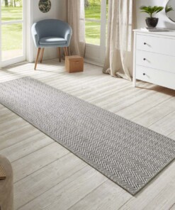 Loper binnen & buiten sisal-look Nature  - grijs - sfeer