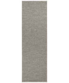 Loper binnen & buiten sisal-look Nature - grijs/antraciet - overzicht boven, thumbnail Loper binnen & buiten sisal-look Nature - grijs/antraciet - overzicht boven, thumbnail