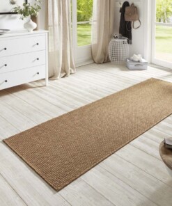 Loper sisal-look binnen & buiten Nature  - bruin - sfeer