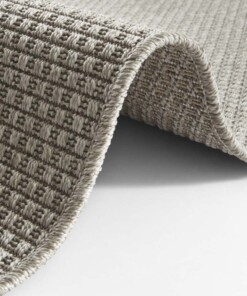 Loper sisal-look binnen & buiten Nature  - lichtgrijs - close up, thumbnail Loper sisal-look binnen & buiten Nature  - lichtgrijs - close up, thumbnail