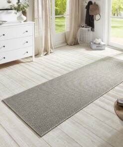 Loper sisal-look binnen & buiten Nature  - lichtgrijs - sfeer