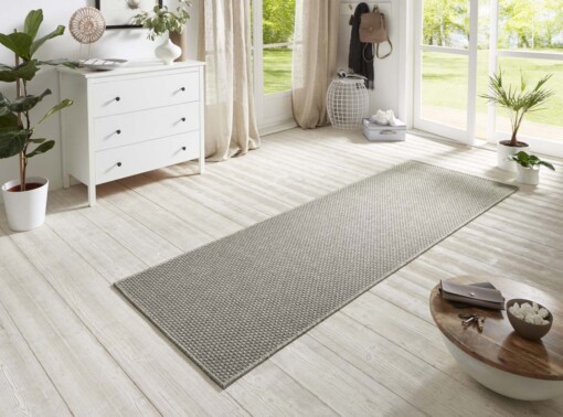 Loper sisal-look binnen & buiten Nature  - lichtgrijs - sfeer