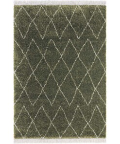 Hoogpolig vloerkleed Jade - olijfgroen/crème - overzicht boven, thumbnail Hoogpolig vloerkleed Jade - olijfgroen/crème - overzicht boven, thumbnail