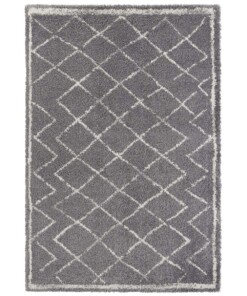 Hoogpolig vloerkleed ruiten Loft - donkergrijs/crème - overzicht boven, thumbnail Hoogpolig vloerkleed ruiten Loft - donkergrijs/crème - overzicht boven, thumbnail