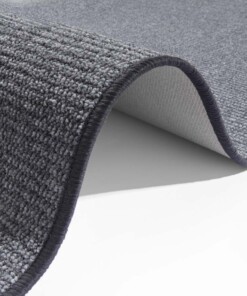 Moderne loper effen Bouclé - grijs - close up, thumbnail