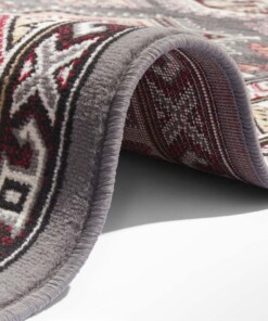 Klassiek vloerkleed Saricha Belutsch - donkergrijs - close up, thumbnail