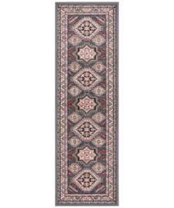 Klassiek vloerkleed Saricha Belutsch - donkergrijs - overzicht boven, thumbnail