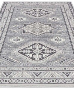 Klassiek vloerkleed Saricha Belutsch - grijs - overzicht schuin, thumbnail