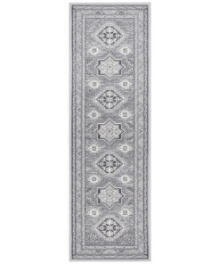 Klassiek vloerkleed Saricha Belutsch - grijs - overzicht boven, thumbnail