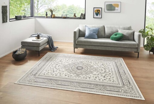 Oosters vloerkleed Classic Orient - crème/antraciet - sfeer