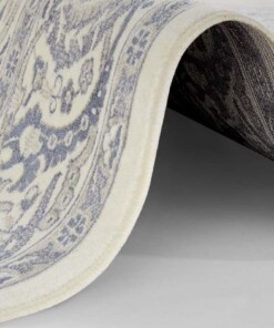 Oosters vloerkleed Najafabad - crème/jeansblauw - close up, thumbnail Oosters vloerkleed Najafabad - crème/jeansblauw - close up, thumbnail