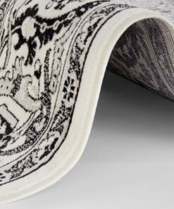 Oosters vloerkleed Najafabad - crème/zwart - close up, thumbnail Oosters vloerkleed Najafabad - crème/zwart - close up, thumbnail