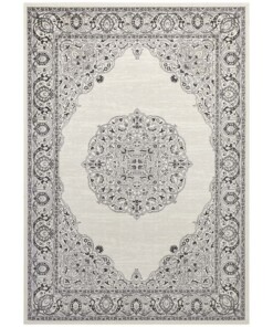 Oosters vloerkleed Najafabad - crème/zwart - overzicht boven, thumbnail Oosters vloerkleed Najafabad - crème/zwart - overzicht boven, thumbnail