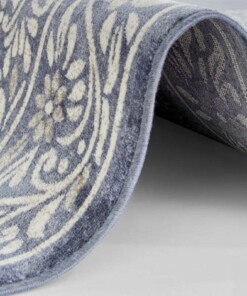 Oosters vloerkleed Floral Orient - jeansblauw/zilver - close up, thumbnail Oosters vloerkleed Floral Orient - jeansblauw/zilver - close up, thumbnail