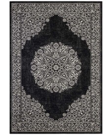 Oosters vloerkleed Floral Orient - zwart/ grijs - overzicht boven, thumbnail Oosters vloerkleed Floral Orient - zwart/ grijs - overzicht boven, thumbnail