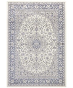 Oosters vloerkleed Modern Nain - crème/jeansblauw - overzicht boven, thumbnail Oosters vloerkleed Modern Nain - crème/jeansblauw - overzicht boven, thumbnail