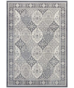 Oosters vloerkleed Kashmir - antraciet/zilver - overzicht boven, thumbnail