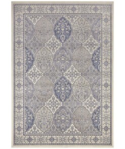 Oosters vloerkleed Kashmir - crème/jeansblauw - overzicht boven, thumbnail Oosters vloerkleed Kashmir - crème/jeansblauw - overzicht boven, thumbnail