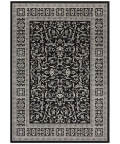 Oosters vloerkleed Antique Nain - zwart/grijs - overzicht boven, thumbnail Oosters vloerkleed Antique Nain - zwart/grijs - overzicht boven, thumbnail