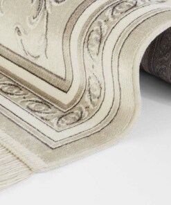 Klassiek vloerkleed Antik flowers - beige/crème - close up, thumbnail