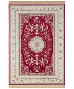 Klassiek vloerkleed Antik Negar - rood - overzicht boven