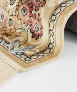 Klassiek vloerkleed Oriental Flowers - crème/multi - close up, thumbnail Klassiek vloerkleed Oriental Flowers - crème/multi - close up, thumbnail