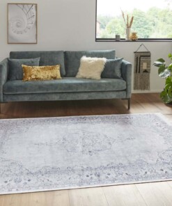 Vintage vloerkleed Oriental - blauw - sfeer