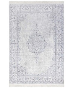Vintage vloerkleed Oriental - blauw - overzicht boven