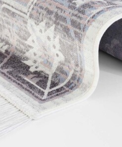 Klassiek vloerkleed Modern Belutsch - grijs - close up, thumbnail Klassiek vloerkleed Modern Belutsch - grijs - close up, thumbnail