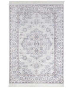 Klassiek vloerkleed Antique Heriz - lichtblauw/roze - overzicht boven, thumbnail