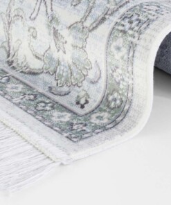 Klassiek vloerkleed Antique Heriz - lichtblauw/groen - close up, thumbnail Klassiek vloerkleed Antique Heriz - lichtblauw/groen - close up, thumbnail