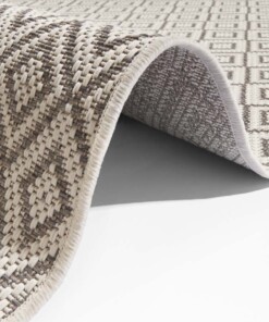 Binnen & buiten vloerkleed Capri - taupe/grijs - close up, thumbnail