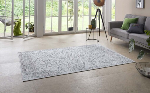 Binnen & buiten vloerkleed Orientalis - blauw - sfeer