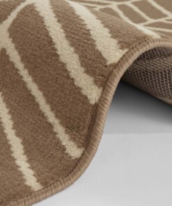 Vloerkleed zig-zag Brick Wall - taupe - close up, thumbnail Vloerkleed zig-zag Brick Wall - taupe - close up, thumbnail