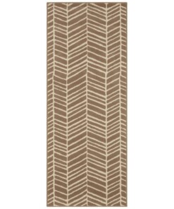 Vloerkleed zig-zag Brick Wall - taupe - overzicht boven, thumbnail Vloerkleed zig-zag Brick Wall - taupe - overzicht boven, thumbnail