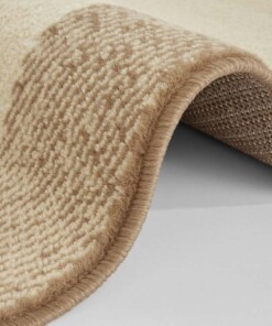 Vloerkleed retro lijstmotief Gradient - taupe - close up, thumbnail Vloerkleed retro lijstmotief Gradient - taupe - close up, thumbnail