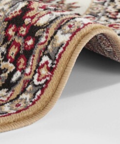 Rond oosters vloerkleed Orientis - mosterd/crème - close up, thumbnail Rond oosters vloerkleed Orientis - mosterd/crème - close up, thumbnail